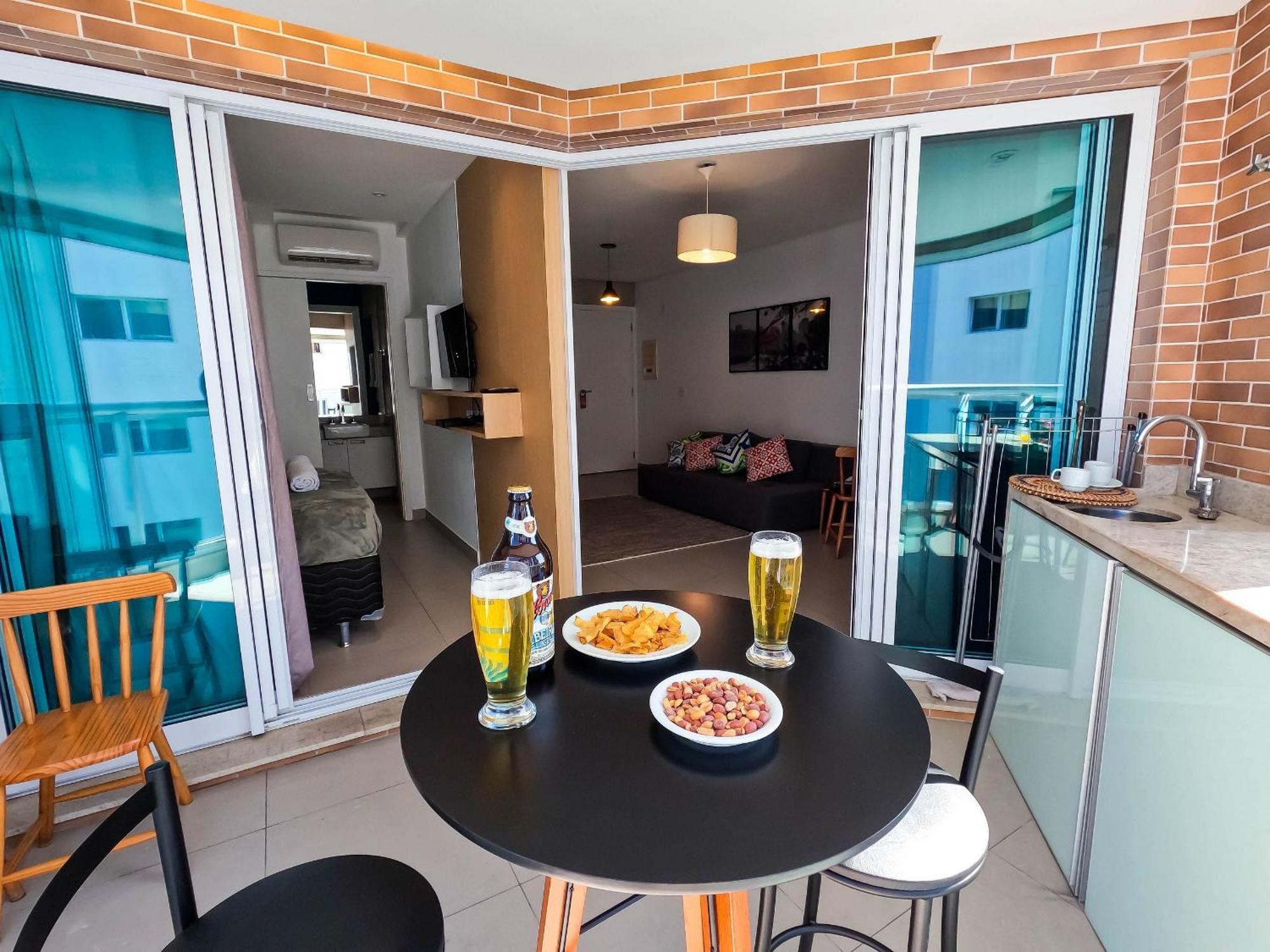 Apartment Estanconfor Vista Mar Comgaragem Arrumacao Diaria, Ar Cond. E Cozinha *